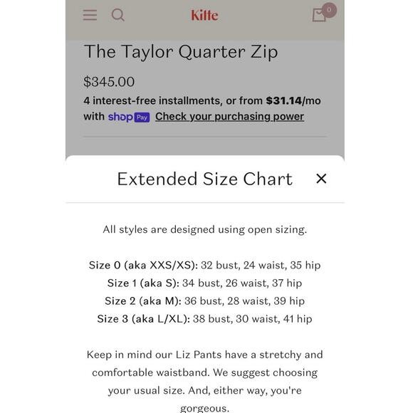 Kilte The Taylor Quarter Zip Cashmere Cotton Blend Sweater Size 2 Medium - Picture 13 of 13